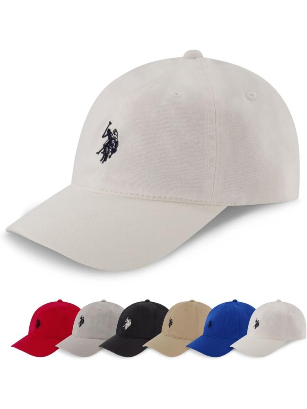 Cotton Adjustable Dad Hat, Casual Baseball Cap with Small Logo, Unisex Fashion
